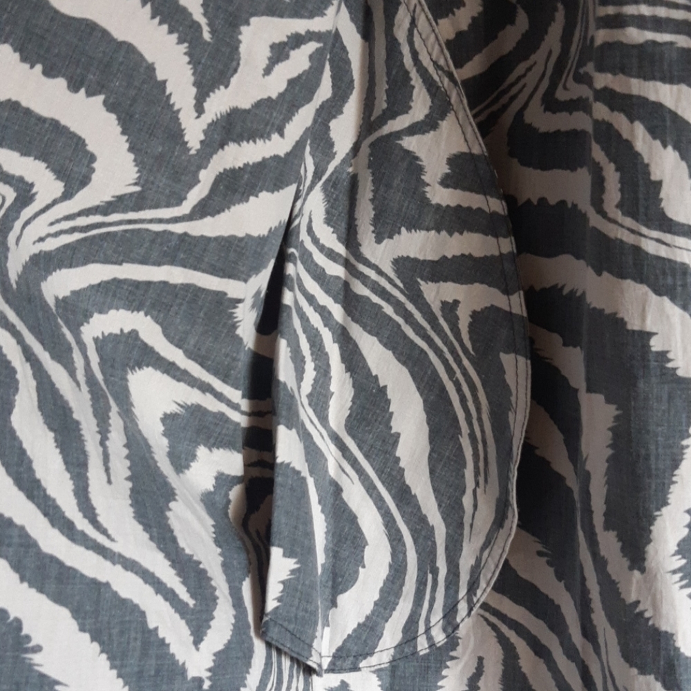 Ganni Zebra Print Cotton Dress - Picture 12 of 14
